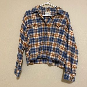 American Eagle Cropped flannel